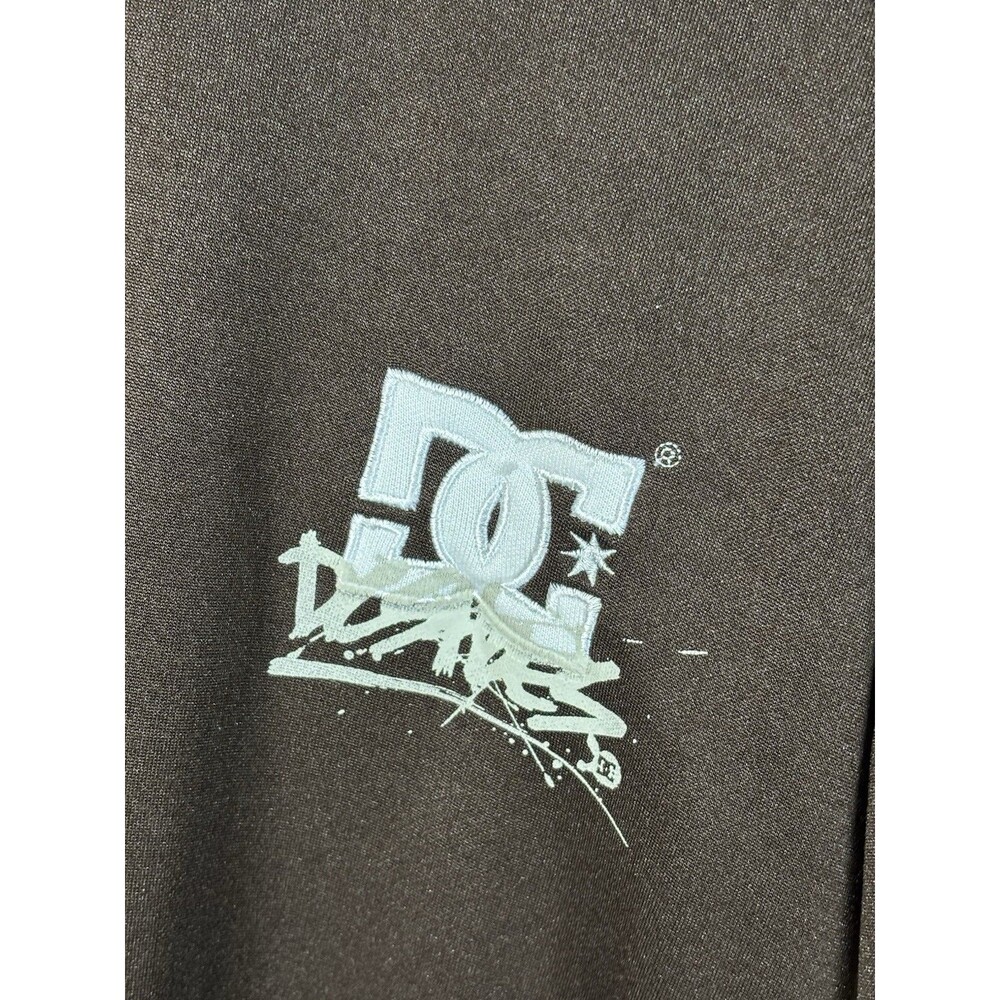 Vintage Y2k DC Shoes Track Jacket Skater Skateboarding Brown Graphic Sz XXL - Picture 2 of 9